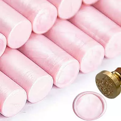 Barra de lacre rosa - Combine com sinete personalizado